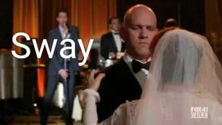 Glee - Sway (lyrics)