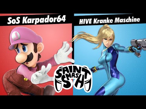 Saint Smash #4 - Losers Quarter Final - SoS|Karpador64 (Luigi) VS. HIVE|KrankeMaschine (ZSS)
