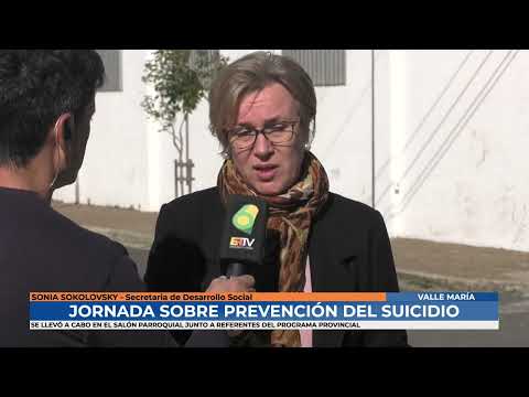 Sonia Sokolovsky Jimena Patteter - Jornada sobre prevención del suicidio en Valle María
