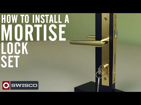 How to install the swisco 40-049 mortise lock set.