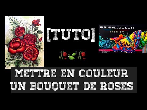 Tuto Mise en couleur d'un bouquet de roses