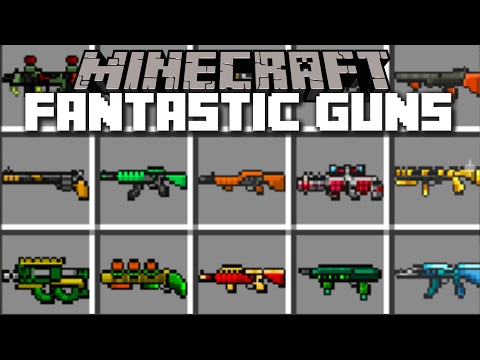 Minecraft WEIRD GUN MOD / SET UP YOUR OWN ARMY AND MAKE THEM FIGHT WARS!! Minecraft