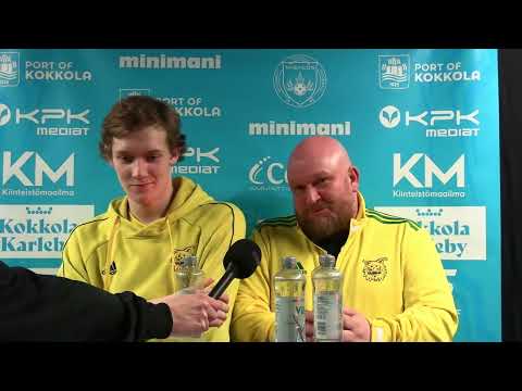 Nibacos - Ilves 12.3.2022 pelin jälkeen Ilveksen joukkueen haastattelu.