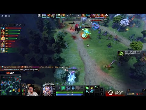 Patience from Moonmeander nets him a kill on Yatoro morphing agility