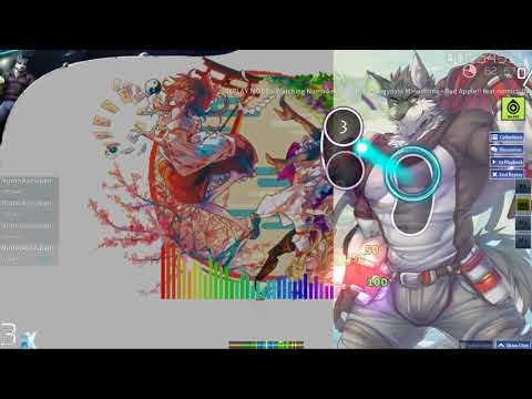 Osu! Masayoshi Minoshima - Bad Apple!! featnomico (Nhato Remix) training fun :)