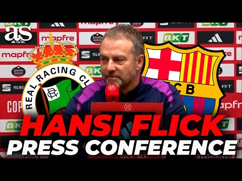 HANSI FLICK full PRESS CONFERENCE after RACING SANTANDER 0 - FC BARCELONA 2 | COPA DEL REY