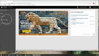 NGL sync Online social studies textbook tutorial