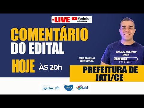 COMENTÁRIO DO EDITAL - PREFEITURA DE JATI CE