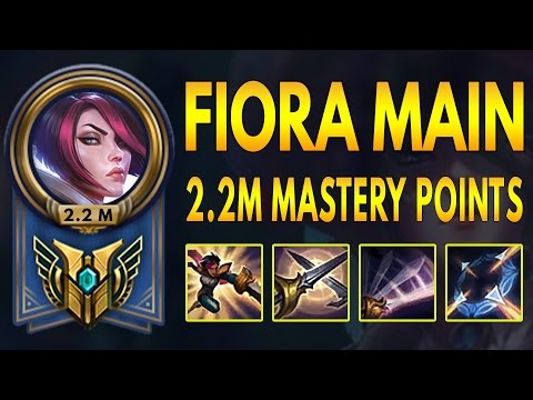 FIORA MONTAGE - 2.2 MILLION MASTERY POINTS - FIORA BEST PLAYS - FIORA MAIN