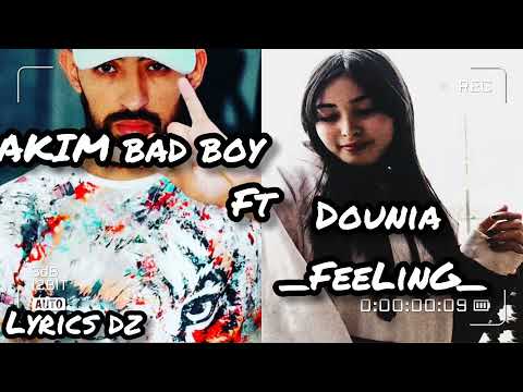 (lyrics _كلمات)_Hakim Bad Boy Ft Dounia - FeeLinG