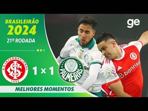 Gols e lances de Internacional x Palmeiras