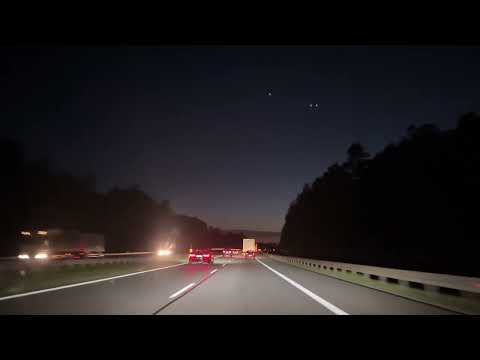 Night Driving Mysłowice-Katowice| No music | No talking | ASMR