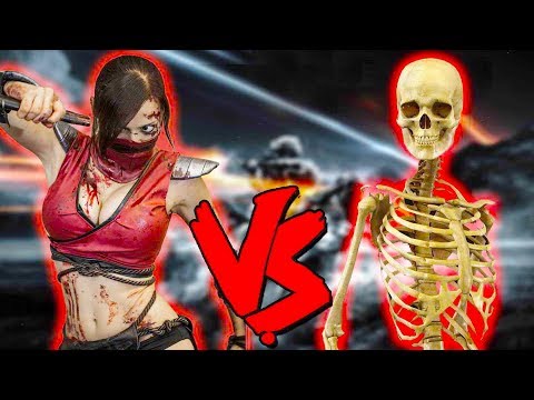 Skarlet Vs Skeleton Army - Epic Battle - Mortal Kombat Costume Skin Mod