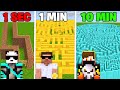 1 SEC VS 10 SEC VS 10 MIN IN SECURITY MAZE BUILD BATTLE