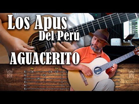 AGUACERITO - LOS APUS DEL PERU - COMO TOCAR GUITARRA ANDINA