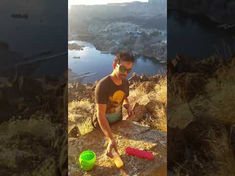 Review of the Humangear Flexibowl, Gotoob, and Trio utensil kit from above Shoshone Falls in Idaho