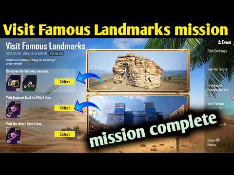Visit Famous Landmarks Event PUBG Mobile 4.2 | Visit Elephant Mission Complete Guide