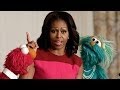 Michelle Obama And Sesame Street Puppets Promote Healthy Eating