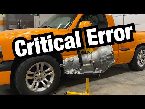 this TINY MISTAKE would've DESTROYED a new transmission