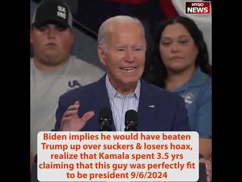 Biden Begins Shouting Out of Nowhere, repeated widely debunked Trump losers hoax