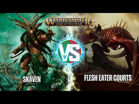 Skaven vs Flesh-eater Courts: Brutal match | Battle Report AoS