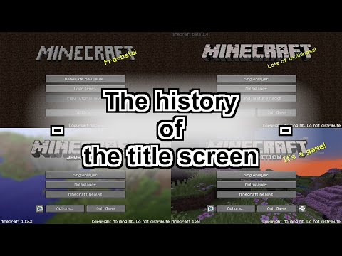 [Minecraft] The history of the title screen in 2010 - 2023
