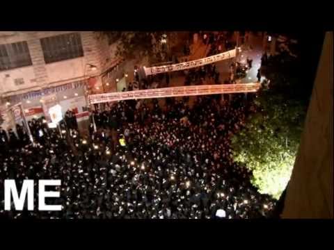 The Satmar Rebbe Came to Israel. Tens of thousands of devotees greeted