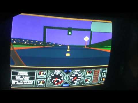 RACE DRIVIN/HARD DRIVIN ARCADE VIDEO GAME - BY ATARI 1990 ORGINAL HARD DRIVIN TRACK