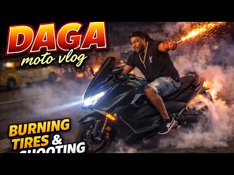 Dominica Shopping Day Turned Wild!!! Burnouts & Fireworks on the Yamaha TMAX 560!