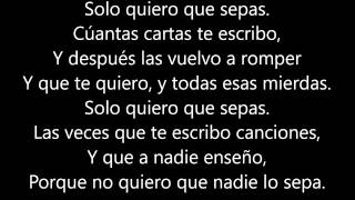 SDP feat  Adel Tawil Ich will nur dass du weißt [Letra en Español]