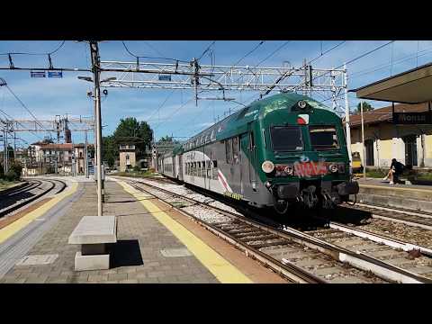 E.464-241 + CARROZZE "Casaralta" TRENORD ARRIVO STAZIONE DI MONZA