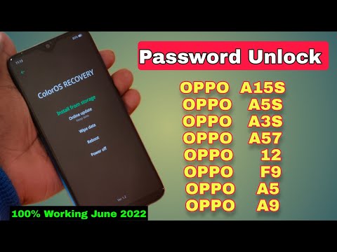 OPPO A15s, A3s, A5s, A57, A12, A5, A9, F9 All Type Password, Pattern Lock Remove Without Pc 100% Ok