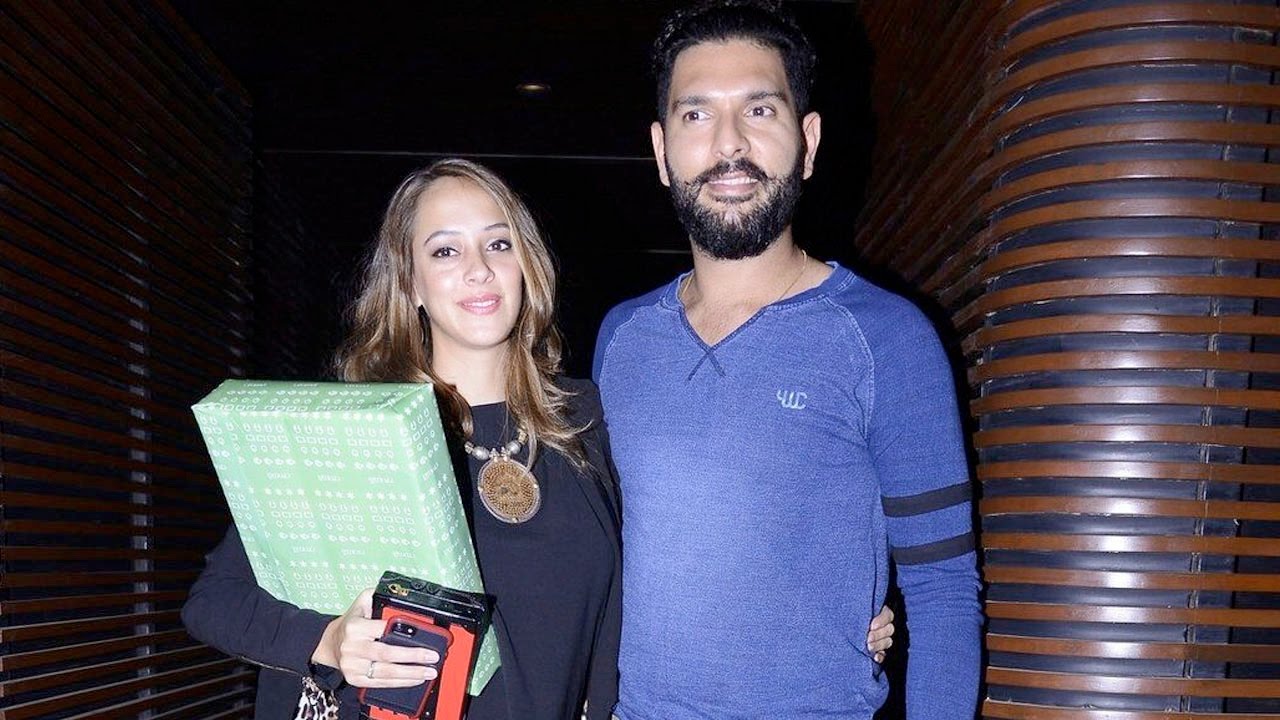 Yuvraj Singh And Hazel Keech Spotted At A Bash