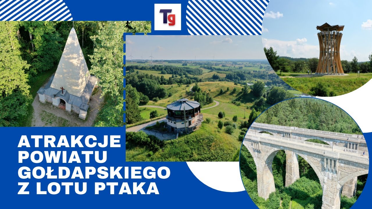 Atrakcje Turystyczne Powiatu gołdapskiego okiem kamery z lotu ptaka