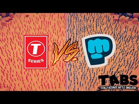 TABS 1000 T-Series vs 1000 PewDiePie (Totally Accurate Battle Simulator)