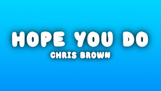 Chris Brown - Hope You Do (Lyrics)