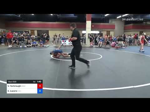 70 Lbs Rr Rnd 5 - Vivienne Yarbrough, Gracie Barra Westchase Wrestling Club Vs Sophia Lazaro, Cali