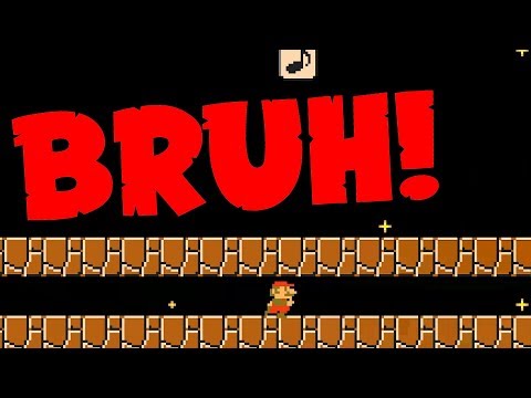Super Mario Maker 2 🔧 The Biggest Bruh moment ever 🔧 SpongeBob
