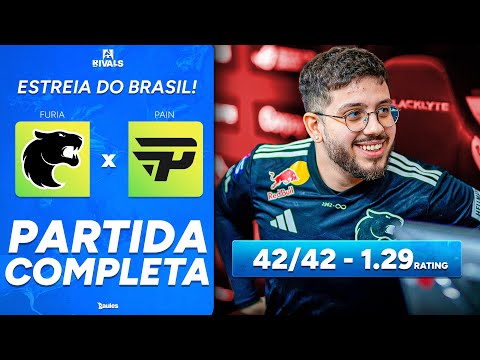 FURIA vs PAIN - PARTIDA COMPLETA COM GAULES - BLAST RIVALS 2025 SEASON 2