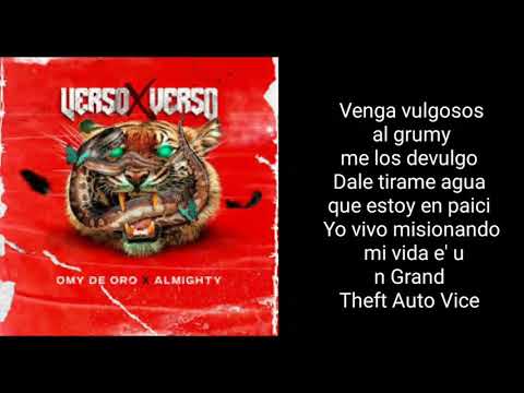 VERSO X VERSO/omy de oro ft almighty [letra]