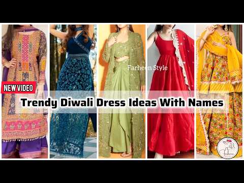 #2025 Latest *DIWALI OUTFIT* ideas with names/Diwali dress for girls/Diwali dress collection #diwali