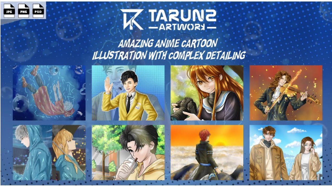 Gambar dan Ilustrasi - Ilustrasi Anime Cartoon Murah untuk kebutuhan pribadimu (Coverbook, karakter original, dll) - 2