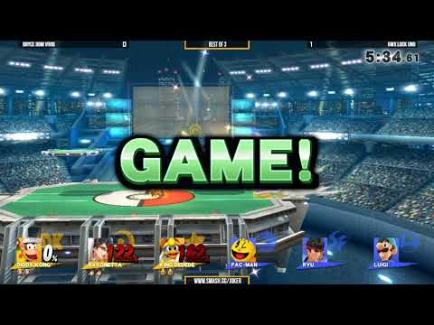The Monthly | 6WX Luck Uno vs Bryce Dom Vivid - Winners Finals - Smash 4 Triples