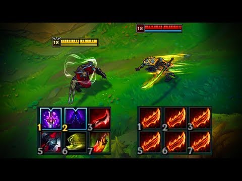 ZED vs MASTER YI FULL BUILD 1v1 FIGHTS - 3000 Damage in 1 Second