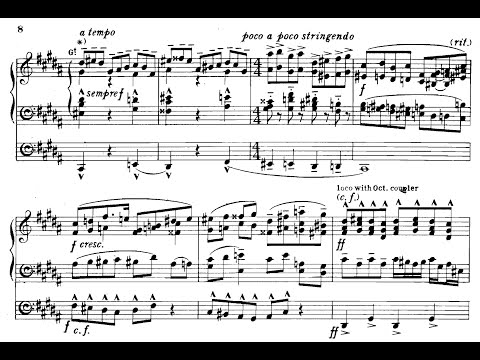 Sigfrid Karg-Elert - Cathedral Windows for Organ, Op. 106 (1923) [Score-Video]