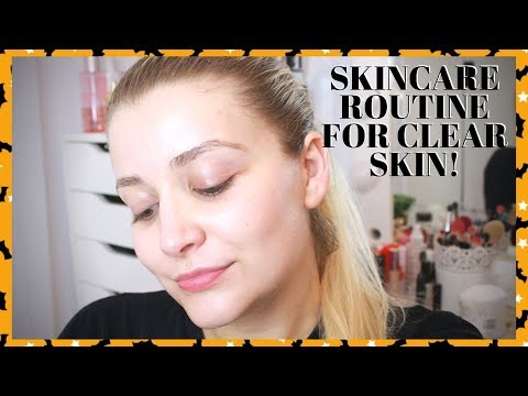 BEST SKINCARE ROUTINE FOR CLEAR SKIN (COMBINATION, DRY + OILY SKIN) | #Vlogtober2019