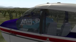 preview picture of video 'X-Plane 10 - VFR landing at Crystal Lake Resort (MT)'