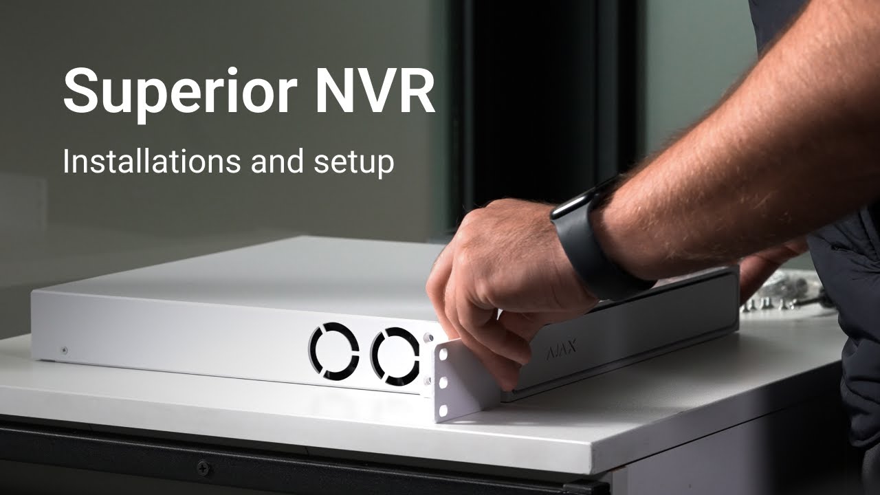 AJAX Netzwerkrekorder Superior NVR H2DAI8PAC 8 Kanal, Weiss PoE