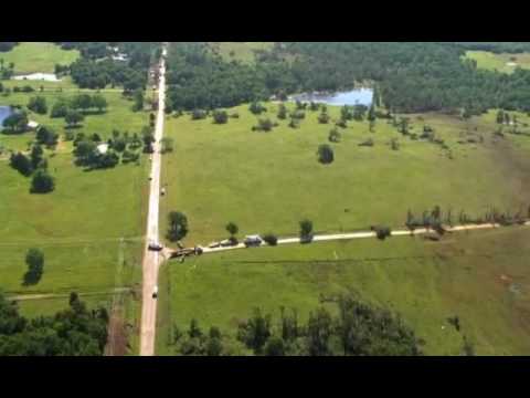 WATCH: Aerial view of Okla. tornado's path