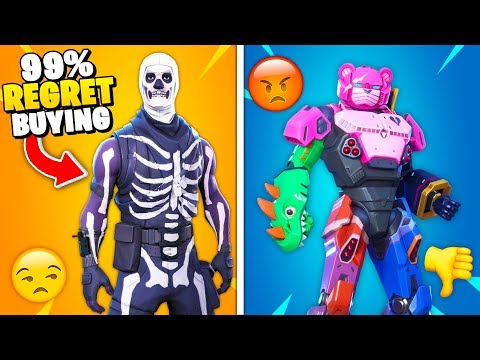 Top 10 Fortnite Skins FANS REGRET Purchasing!